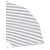 Écran de confidentialité pour balcon Anthracite et blanc 524956524956