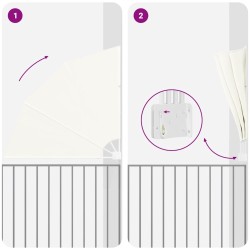 Écran de confidentialité pour balcon Crème 160 x 160 cm 524961524961
