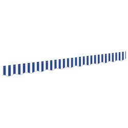 Cordon d'auvent Bleu et Blanc 230 x 20 cm Toile 524973524973