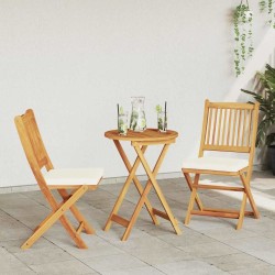 Ensemble bistro de jardin 3 pcs Marron Bois d'Acacia Massif 524980524980