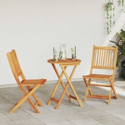 Ensemble bistro de jardin 3 pcs Marron Bois d'Acacia Massif 524981524981