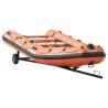 Remorque de bateau Argenté 302 x 107 x 42 cm Acier 524983524983