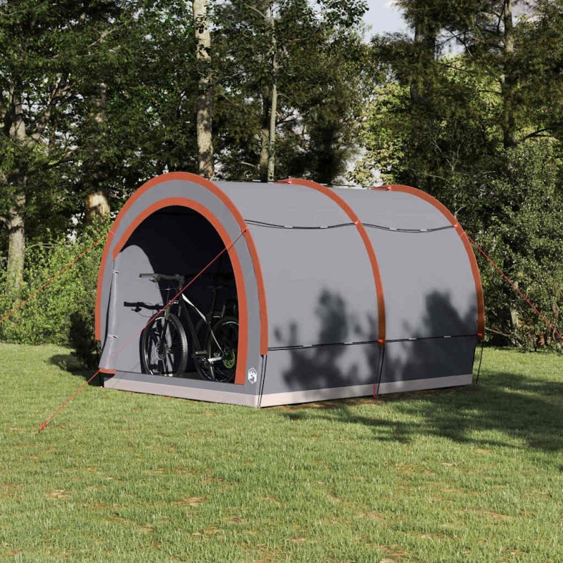 Tente de rangement pour vélos Gris et orange 256 x 222 x 182 cm 524988524988