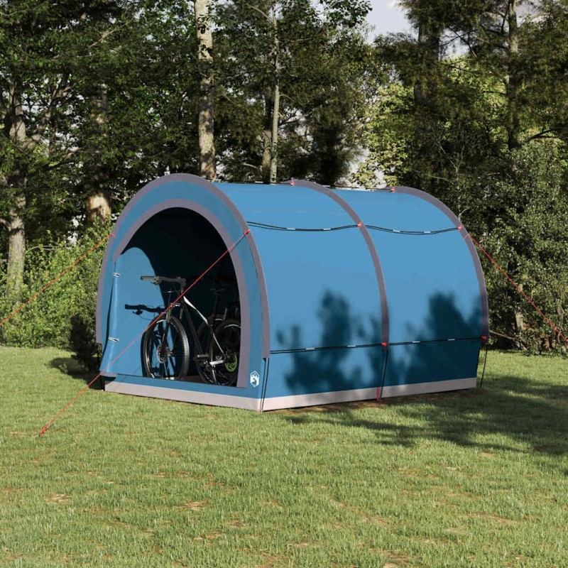 Tente de rangement pour vélos avec toit Bleu 256 x 222 x 182 cm 524989524989