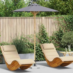 Parasol de jardin Gris foncé Ø 180 x 230 cm Bambou 525024525024