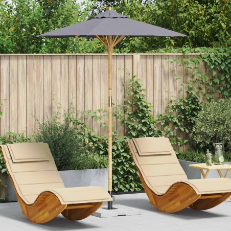 Parasol de jardin Gris foncé Ø 180 x 230 cm Bambou 525024525024