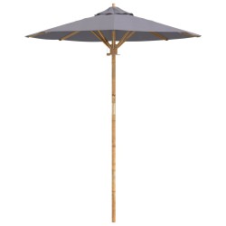 Parasol de jardin Gris foncé Ø 180 x 230 cm Bambou 525024525024
