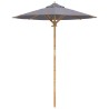 Parasol de jardin Gris foncé Ø 180 x 230 cm Bambou 525024525024