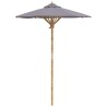 Parasol de jardin Gris foncé Ø 150 x 210 cm Bambou 525025525025