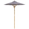 Parasol de jardin Gris foncé Ø 150 x 210 cm Bambou 525025525025