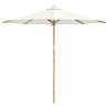 Parasol de jardin Blanc crème Ø 270 x 260 cm Bambou 525026525026