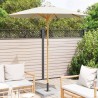 Parasol de jardin Blanc crème Ø 217 x 230 cm Bambou 525027525027