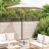 Parasol de jardin Blanc crème Ø 240 x 260 cm Bambou 525032525032