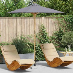 Parasol de jardin Gris foncé Ø 217 x 230 cm Bambou 525033525033