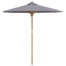 Parasol de jardin Gris foncé Ø 217 x 230 cm Bambou 525033525033