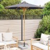 Parasol de jardin Gris foncé Ø 217 x 230 cm Bambou 525033525033