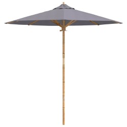 Parasol de jardin Gris foncé Ø 217 x 230 cm Bambou 525033525033