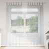 Rideau en Voile 2 pcs Gris foncé 245 x 140 cm Polyester 525036525036