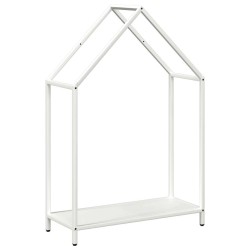 Portant de bois chauffage blanc 60x25x90 cm 525039525039