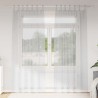 Rideau en Voile 2 pcs Gris clair 225 x 140 cm Polyester 525040525040