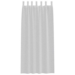 Rideau en Voile 2 pcs Gris clair 225 x 140 cm Polyester 525040525040