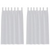 Rideau en Voile 2 pcs Gris clair 175 x 140 cm Polyester 525041525041