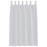 Rideau en Voile 2 pcs Gris clair 175 x 140 cm Polyester 525041525041