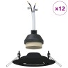 Projecteur 12 pcs Noir 9 x 9 x 2,5 cm Métal 525046525046