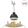 Projecteur 12 pcs Doré 9 x 9 x 2,5 cm Métal 525051525051