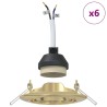 Projecteur 6 pcs Doré 9 x 9 x 2,5 cm Métal 525053525053