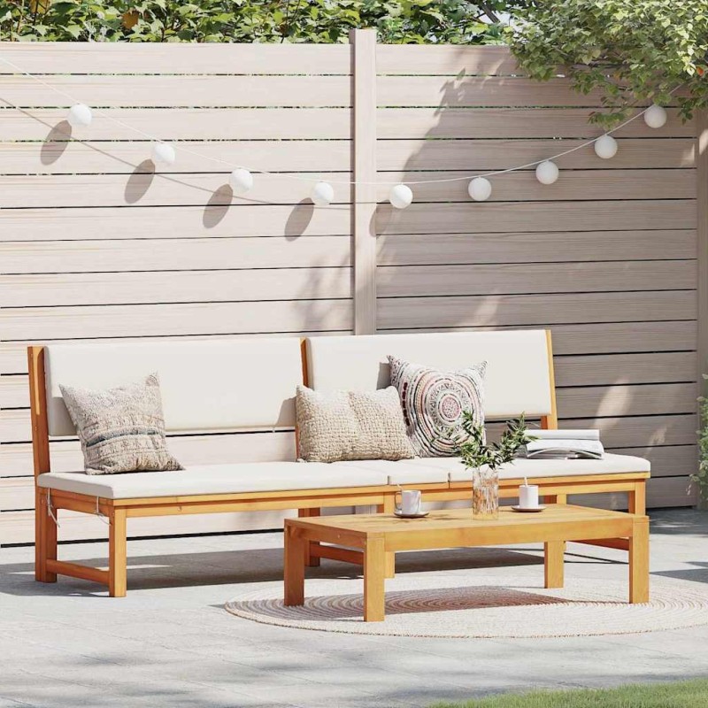 Transat Huile Naturelle 200 x 57 x 75cm Bois d'acacia massif 525055525055