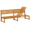 Transat Huile Naturelle 200 x 57 x 75cm Bois d'acacia massif 525055525055