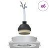 Projecteur 6 pcs Argenté 9 x 9 x 2 cm Aluminium 525058525058