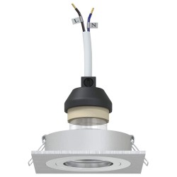 Projecteur 12 pcs Argenté 9 x 9 x 2 cm Aluminium 525061525061