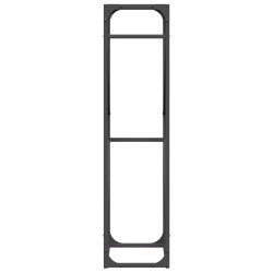 Portant de bois chauffage noir 40x25x100 cm 525062525062