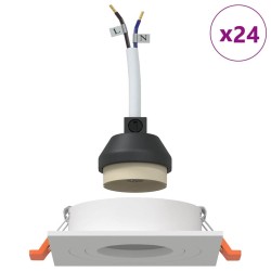 Projecteur 24 pcs Blanc 9 x 9 x 2 cm Aluminium 525063525063