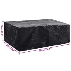 Housse de salon de jardin 8 œillets 200 x 160 x 70 cm 525070525070