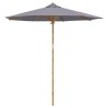 Parasol de jardin Gris foncé Ø 240 x 260 cm Bambou 525102525102