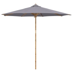 Parasol de jardin Gris foncé Ø 270 x 260 cm Bambou 525110525110