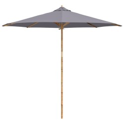 Parasol de jardin Gris foncé Ø 270 x 260 cm Bambou 525110525110