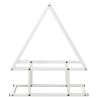 Portant de bois chauffage blanc 50x25x60 cm 525114525114