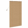 Store enrouleur avec des rideaux Marron 80 x 160 cm Bambou 525116525116