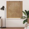 Store enrouleur avec des rideaux Marron 140 x 160 cm Bambou 525117525117