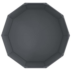 Jardinière Anthracite 120 x 120 x 50 cm Acier 525118525118
