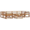 Ensemble de canapés d'extérieur 7 pcs Naturel 525120525120
