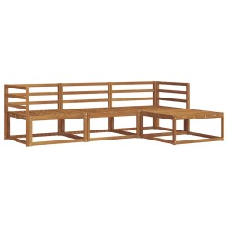 Ensemble de canapés d'extérieur 4 pcs Naturel 525121525121