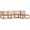 Ensemble de canapés d'extérieur 4 pcs Naturel 525121525121