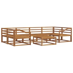 Ensemble de canapés d'extérieur 7 pcs Naturel 525122525122