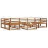 Ensemble de canapés d'extérieur 7 pcs Naturel 525123525123
