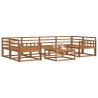 Ensemble de canapés d'extérieur 7 pcs Naturel 525125525125